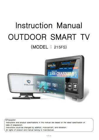 Instruction Manual OUTDOOR SMART TV (Korean) (English)  - 