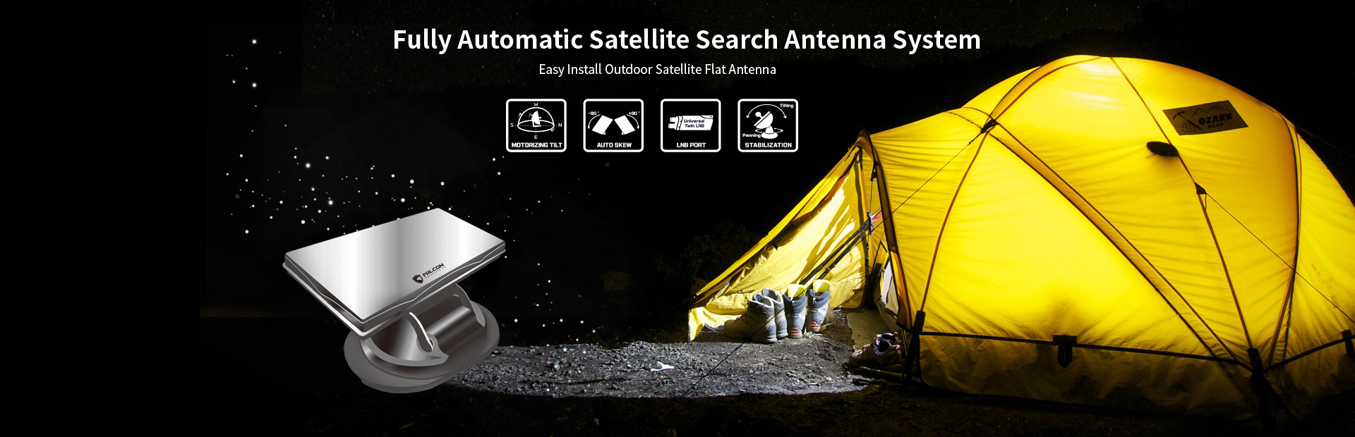 Fully Aytomatic Satellite Search Antenna System